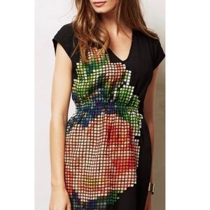 Anthro | Pankaj & Nidhi Pixilated Fleur Dress